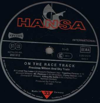 LP Precious Wilson: On The Race Track
