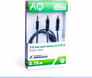 Audiotechnika Premium PA420 - 3,5 mm Jack - 2 x RCA 0,75m