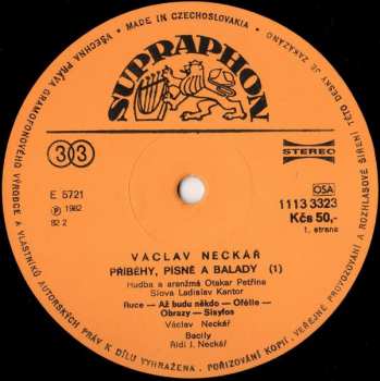 LP Václav Neckář: Příběhy, Písně A Balady 1