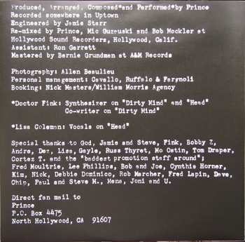 LP Prince: Dirty Mind