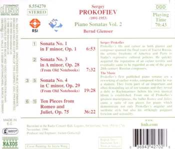 CD Sergei Prokofiev: Piano Sonatas Vol. 2 (Nos. 1, 3 And 4 / Ten Pieces From Romeo And Juliet)