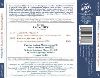 CD Sergei Prokofiev: Alexander Nevsky / Lieutenant Kijé Suite