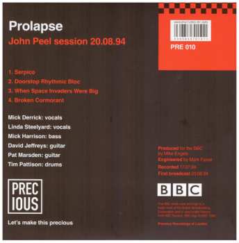 2SP Prolapse: John Peel Session 20.08.94