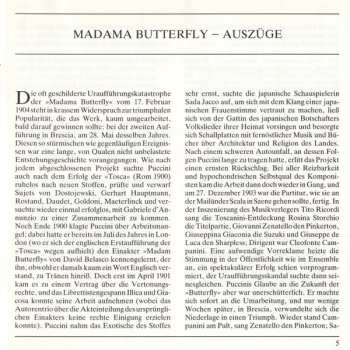 CD Giacomo Puccini: Madama Butterfly - Highlights