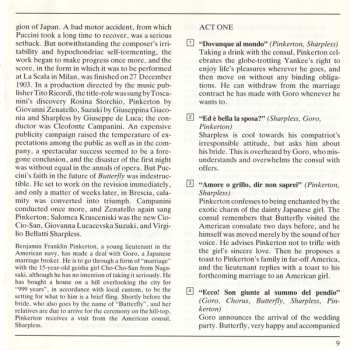 CD Giacomo Puccini: Madama Butterfly - Highlights