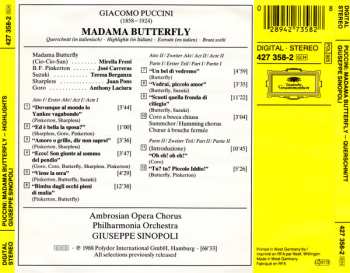 CD Giacomo Puccini: Madama Butterfly - Highlights