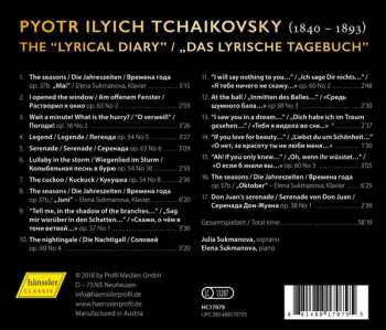 CD Pyotr Ilyich Tchaikovsky: Lyrical Diary