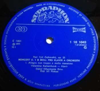 LP Pyotr Ilyich Tchaikovsky: Koncert B Moll Pro Klavír A Orchestr Č. 1 B Moll Op. 23