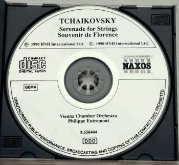 CD Pyotr Ilyich Tchaikovsky: Serenade For Strings / Souvenir De Florence