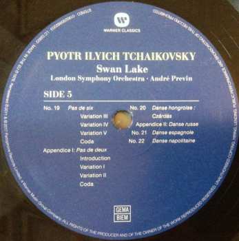 3LP Pyotr Ilyich Tchaikovsky: Swan Lake (Complete Ballet)
