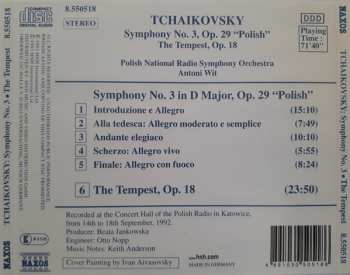 CD Pyotr Ilyich Tchaikovsky: Symphony No. 3 "Polish" / The Tempest Op. 18