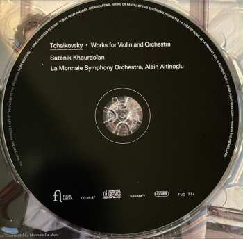 CD Pyotr Ilyich Tchaikovsky: Works For Violin And Orchestra