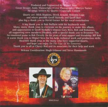 CD Quartz: On The Edge Of No Tomorrow