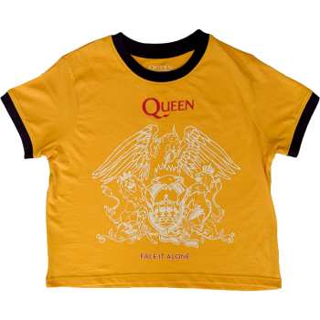 Merch Queen: Dámske Crop Top Face It Alone Crest