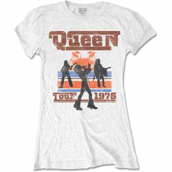 Merch Queen: Dámské Tričko 1976 Tour Silhouettes  S