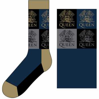 Merch Queen: Členkové ponožky Crest Blocks 