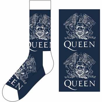 Merch Queen: Členkové ponožky White Crests 
