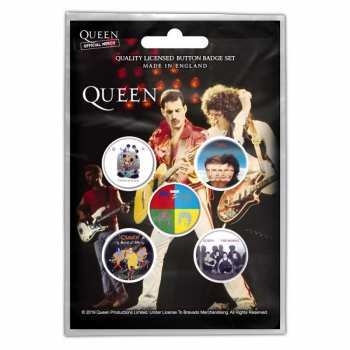 Merch Queen: Súprava Odznakov Later Albums 