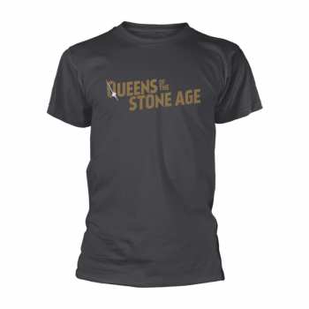 Merch Queens Of The Stone Age: Tričko Text Logo Queens Of The Stone Age (metallic) S