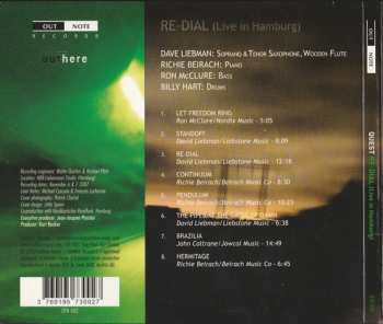 CD David Liebman: Re-Dial (Live In Hamburg)