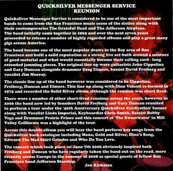 2CD Quicksilver Messenger Service: Reunion