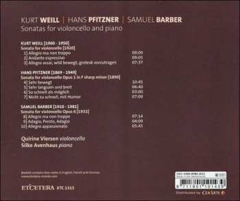 CD Quirine Viersen: Sonatas For Violoncello And Piano