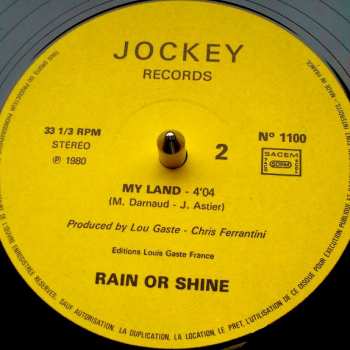 LP Rain Or Shine: Rain Or Shine