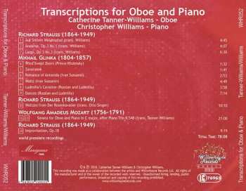 CD Wolfgang Amadeus Mozart: Transcriptions For Oboe & Piano
