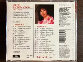 CD Sergei Vasilyevich Rachmaninoff: The Complete Solo Piano Music (L'Intégrale Pour Piano Seul) Vol. 4: Préludes Op. 23 & Op. 32