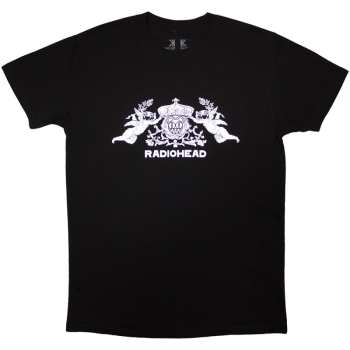 Merch Radiohead: Radiohead Unisex Organic T-shirt: Bearhead Crest (black) (back Print) (small) S