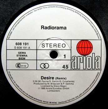 LP Radiorama: Desire (Remix)
