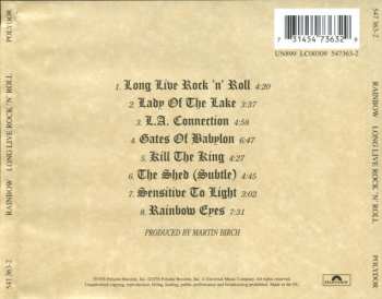 CD Rainbow: Long Live Rock 'N' Roll