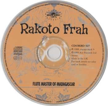 CD Rakoto Frah: Flute Master Of Madagascar