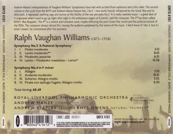 CD Ralph Vaughan Williams: A Pastoral Symphony / Symphony No. 4