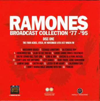 9CD/Box Set Ramones: Broadcast Collection '77-'95