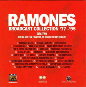 9CD/Box Set Ramones: Broadcast Collection '77-'95