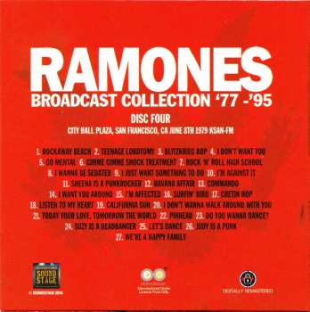 9CD/Box Set Ramones: Broadcast Collection '77-'95