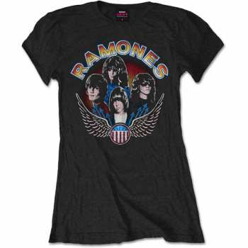 Merch Ramones: Dámske Tričko Vintage Wings Photo 