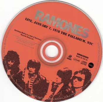 CD Ramones: Live, January 7, 1978 At The Palladium, NYC