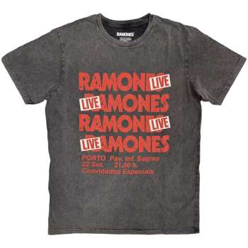Merch Ramones: Stone Wash Tričko Concert
