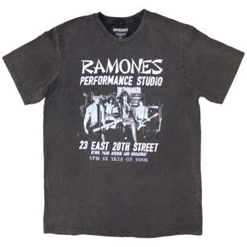 Merch Ramones: Ramones Unisex Stone Wash T-shirt: East Village (small) S