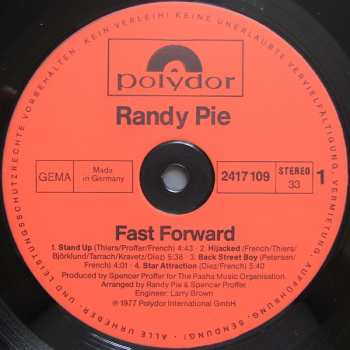 LP Randy Pie: Fast/Forward