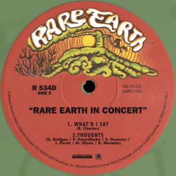 2LP Rare Earth: Rare Earth In Concert LTD | CLR