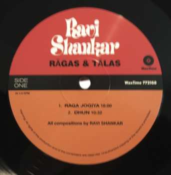 LP Ravi Shankar: Rāgas And Tālas LTD