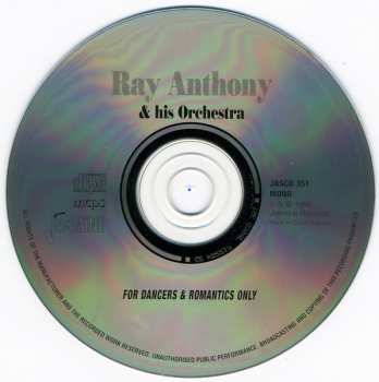 CD Ray Anthony & His Orchestra: For Dancers & Romantics Only