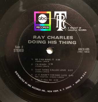 LP Ray Charles: Doing His Thing