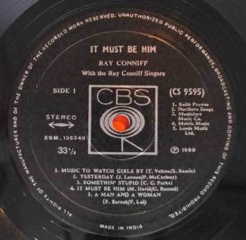 LP Ray Conniff And The Singers: It Must Be Him