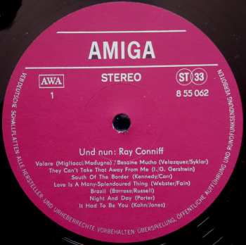LP Ray Conniff: Und Nun : Ray Conniff