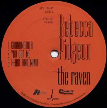 2LP Rebecca Pidgeon: The Raven