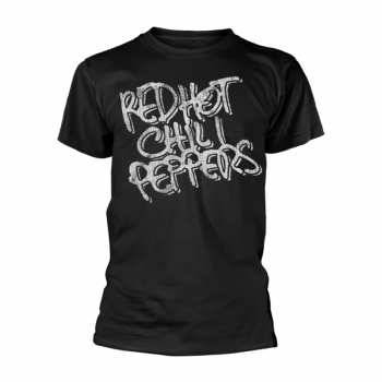 Merch Red Hot Chili Peppers: Tričko Black & White Logo Red Hot Chili Peppers S
